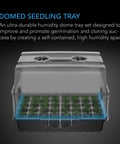 Heavy Duty Humidity Dome For Seed Starting And Cloning With 3mm Thick Clear Dome Vented Height Extensions Sturdy Drip Tray