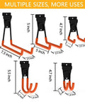 Heavy Duty Slatwall Hooks Set 12 Pack For Garage Storage Utility Hooks For Shovels Brooms Ladders Power Tools And More Durable Steel