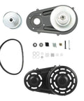 1 Inch Bore Torque Converter Kit For Go Karts, 40 Series Performance, 16 HP Max, Includes 1 Inch Straight Crankshaft With 1 Quarter Inch Keyway, Fits 9 HP To 16 HP Engines, Easy Install: belt, pulleys, cover
