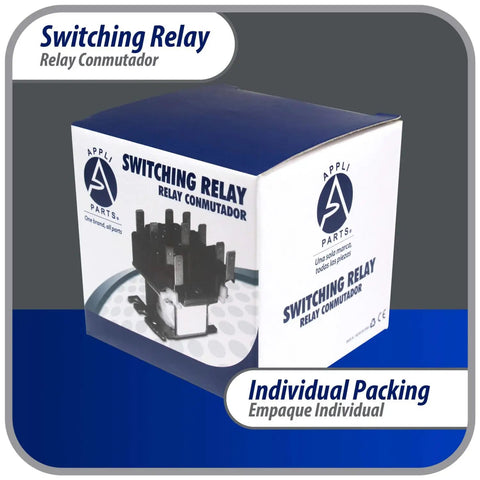 Box of 24 VAC DPDT General Purpose Switching Relay For HVAC Systems And Electrical Installations, Controls Fan Motor In Air Handler, Two Terminal Sets 1 2 3 And 4 5 6, Replaces APSR 340