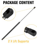 Toyota Avalon Camry Hood Lift Support Struts 2012 2013 2014 2015 2016 Replacement Shocks 6757 2 Pack shown with package contents