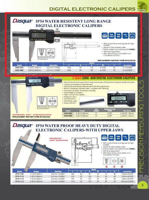 Heavy Duty Digital Caliper Delivers Zero To 1500 Millimeter And Zero To Sixty Inch Range With Tough Stainless Steel Body.