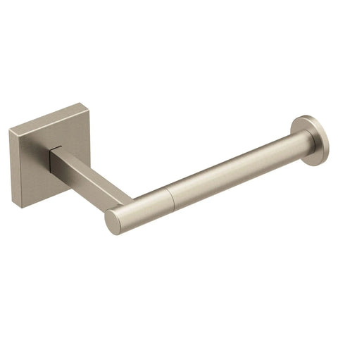 Triva Brushed Nickel Single Post Toilet Paper Holder Coordinating Collection Wall Mount Design With Hassle Free Install