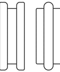 Diagram of Three Eighths Inch Bead Roller Die Set for metal fabrication, compatible with Eastwood motorized bead rollers and 3/4 inch die mounts