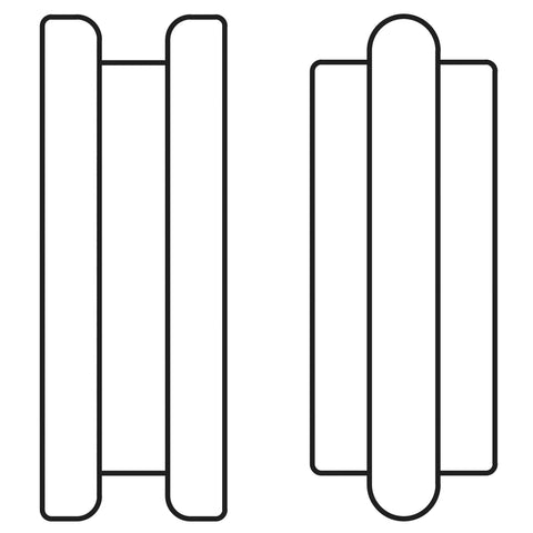 Diagram of Three Eighths Inch Bead Roller Die Set for metal fabrication, compatible with Eastwood motorized bead rollers and 3/4 inch die mounts