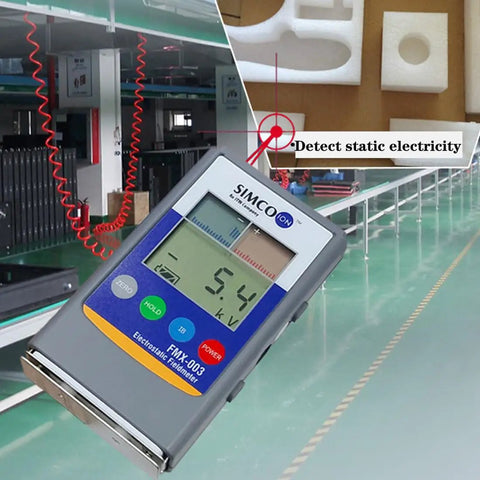 Non Contact Electrostatic Field Meter For ESD Testing And Static Charge Elimination Portable Field Meter With Precise Surface Charge Readouts And Ion Balance From 0 To 200V Ideal For Labs Workshops And On The Go. Handheld meter with LCD in factory