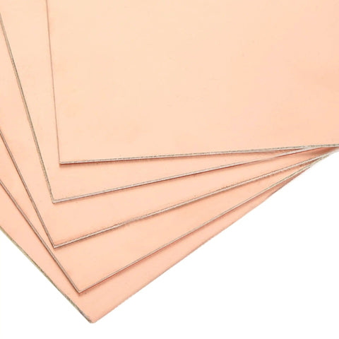 Stack of Copper Clad FR4 Double Sided Prototyping PCB Boards For Circuits Projects Pack Of 10, showcasing smooth copper surfaces.