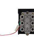 Front view of proportional hydraulic control valve with PTO switch for heavy duty dump truck systems