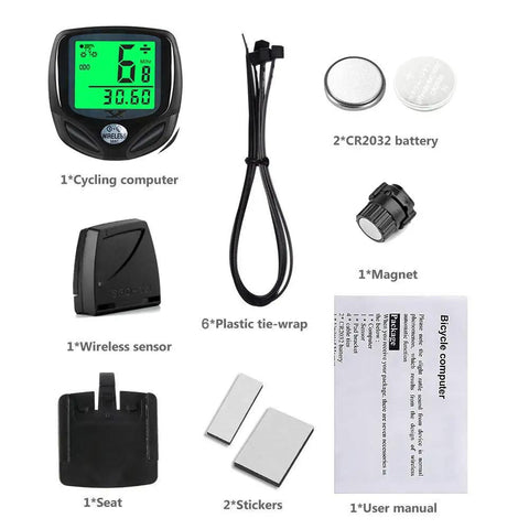 Wireless Waterproof Bicycle Computer With Large LCD Display Speedometer And Odometer Multi Function Cycle Gauge For Accurate Ride Stats And Easy Wake Up On Vibration