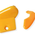 Pro Grade Nylon Tire Changer Inserts Kit for Duck Head Mounts, Front Upper and Rear Lower Six Inserts, shown in yellow.