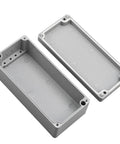 Two-piece IP66 waterproof cast aluminum junction box for outdoor explosion-proof enclosure, gray, 115x65x55mm