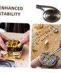 4 Pack Mechanical Clock Main Springs Replacement Kit With Alarm Clock Movements And Spare Parts for DIY restoration, hands working on clock