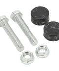 Heavy Duty 2 Piece Hood Bumpers For 64-75 Olds Gs Lark Special Malibu Nova Cutlass Tempest Rubber Aluminum Bonnet Adjuster Stopper Kit, bolts and nuts