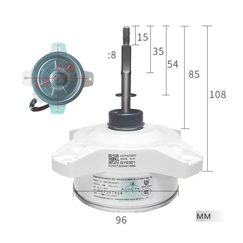 Variable Frequency DC Brushless External Fan Motor FW30J ZL ZWS30 J 310V for Air Conditioners with Smart Speed Control