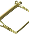 Yellow Zinc Plated Locking Pin With Snapper Pin, Regular Size, Corrosion Resistant Fastener for Truck and Trailer Equipment