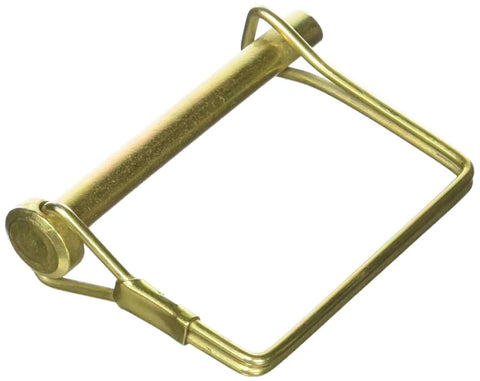 Yellow Zinc Plated Locking Pin With Snapper Pin, Regular Size, Corrosion Resistant Fastener for Truck and Trailer Equipment