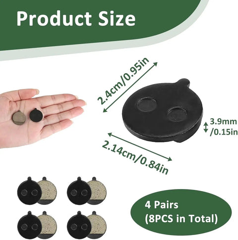 8 Pcs Brake Pads Compatible With GXL V2 Apex Apex XL XR Ultra Electric Scooter Semi Metallic And Resin Disc Pads