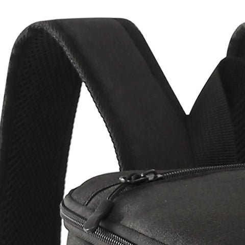 Close-up of adjustable padded straps on Kickass Heavy Duty Insulated Cooler Backpack With Leakproof Thermal Core And Adjustable Padded Straps For Camping Beach Hiking Keeps Snacks Ice Cold No Sweat.
