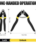 DISEN heavy-duty wire cutters with black and yellow handles and chrome vanadium steel jaws