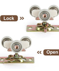 Pocket Door Hanger System For Commercial Grade Use Fits Part 1125 And Upgrades 1500 Hardware with 1 Inch Nylon Ball Bearing Wheels