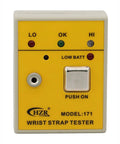 Portable Anti Static Wrist Strap Tester ESD Meter with Audible and Visual Pass Fail Indicator front view