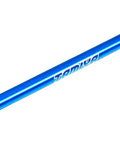 TT-02 Aluminum Central Drive Shaft Blue Upgrade For RC Car Chassis with laser-engraved TAMIYA, shown on white background.