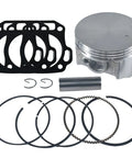 Beefed Up 70mm Flat Top Piston And.550 Ring Kit With Head Gasket For 212cc 224cc GX160 GX200 6.5HP Engines displayed on white background.