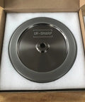 6 Inch 4 In 1 CBN Grinding Wheel With 600 Grit, One Quarter Inch Radius On Each Edge For Hollow Tool Bits And Scrapers
