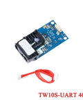 Top Shelf TW10S UART Laser Distance Sensor Module Featuring Killer Precision Infrared Ranging And Rock Solid Serial Connections For Maker Projects Everywhere, compact module with a red connector.