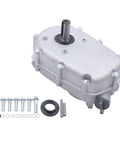 LNUJIUN 2:1 gear reducer with built-in clutch for Honda GX270; aluminum housing with bolts, seals, and mounting hardware.