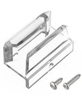 Clear Acrylic Sliding Shower Door Bottom Guide With Screw For Sliding Shower Doors Three Eighths Inch Channels Plastic Guide