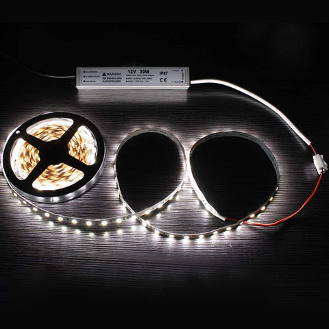 30W 12 Volt LED Power Supply IP67 Waterproof LED Driver 110V AC To 12V DC Converter with light strips visible