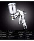 Heavy Duty Pneumatic Paint Sprayer With 400Ml Alloy Hopper Adjustable Spray Pattern Precision Nozzle And Comfort Grip for detailed paint application.