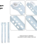 4 Piece Drawer Slide Set With Guides And Rollers For Smooth No Sweat Operation, Easy Install Bottom Mount Hardware