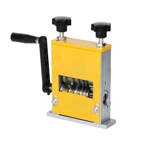 Handy Portable Wire Stripping Tool Crafted From Durable Metal For Reliable Home And Workshop Use Lightweight Electric Automatic Manual Design, showing a manual cranking handle.