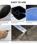Hand Fuel Siphon Pump For Fast Transfer No Spill Easy Pour High Flow Manual Siphon With 2 Durable PVC Hoses for liquid transfer use