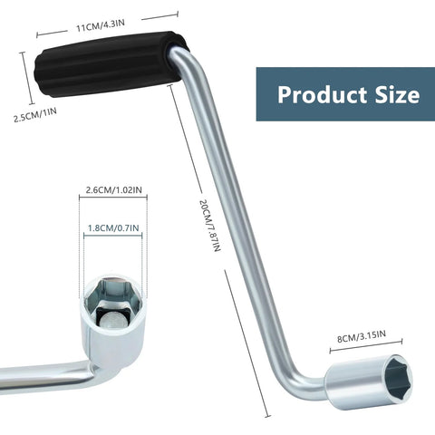 Replacement RV Pop Up Camper Crank Handle Durable Iron And Plastic Roof Lift Tool For Jayco Viking Coachmen Fleetwood Campers