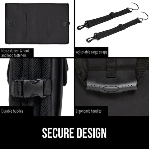 Trunk Organizer For SUV And Car With Big Capacity Collapsible Storage Heavy Duty Multi Compartment Water Resistant design features