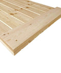 Solid Pine Core Unfinished Interior Barn Door Slab DIY Kit 83.5 Inches By 36 Inches One And Three Eighths Inch Thick Knotty Pine