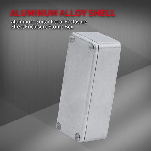 1590A Diecast Aluminum Guitar Pedal Enclosure Stomp Box Case Unfinished 92x38x31mm DIY Effects Box With Mounting Screws