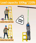 Voltage Safe Insulated Rescue Hook With 18 Inch Telescoping Reach For Electricians And Auto Techs, 220 lb Load Capacity test