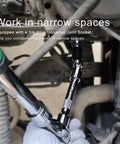 Using Half Inch Drive Extension Bar Set With Universal Joint Includes 3 Inch 5 Inch And 10 Inch Extensions Durable Chrome Vanadium Steel