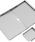 Grease Tray With Catch Pan For 24 To 30 Inch Gas Grills Universal Drip Pan Replacement For 4 And 5 Burner Models, silver metal tray
