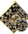 Sforza Robe Hook Large Antique Gold Lead Free Pewter Handcrafted In The USA Designer Wall Mount Hardware For Towels And Robes