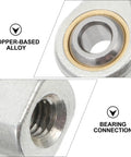Built Tough Four Pack Fish Eye Threaded Rod End Bearings Featuring Durable Copper Housings showing copper-based alloy and bearing connection.