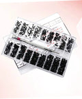 Small Screw Kit For Diyers And Pros Miniature Countersunk Flathead Screws In A Clear Storage Box Carbon Steel Perfect For Repairing Glasses Watches Electronics And More displayed.