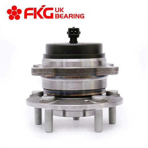 Front view of Rear Wheel Bearing Hub Assembly Set Of 2 For Front Wheel Drive Hyundai Santa Fe 07 15 Santa Fe XL 13 15 Veracruz 07 12 Kia Sorento 11 15 5 Lug FWD Compatible