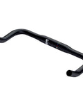 Lola Beefy Bullhorn Handlebar For Road Bikes 38 Cm Wide With 31.8 Mm Clamp Matte Black Anodized Finish White Painted Accents