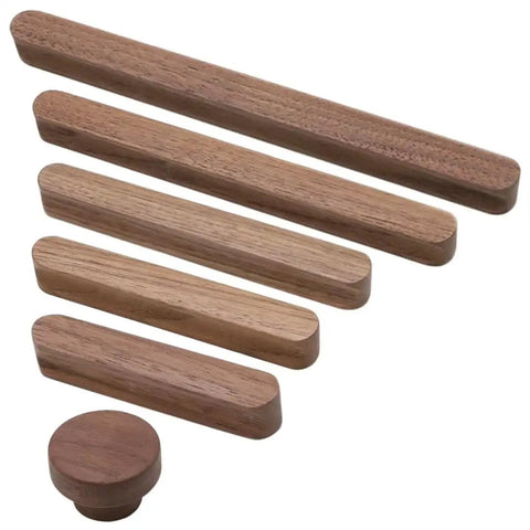Kickin Style With These Super Snug Modern Walnut Drawer Pulls 10 Pack Real Deal Solid Wood Cabinet Grips Durable Unique Grain Kitchen Handles