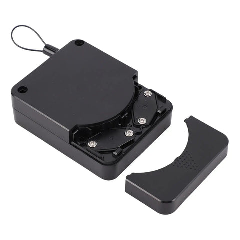 Automatic Door Closer With 2.65 Lbs Closing Force, Steel Drawstring Retractable Closer with cover removed
